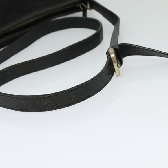 GUCCI GG Canvas Abbey Shoulder Bag Black Gold - Picture 7 of 12